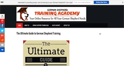 Desktop Screenshot of germanshepherdtrainingacademy.com
