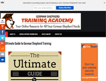Tablet Screenshot of germanshepherdtrainingacademy.com